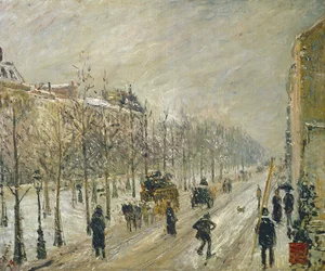 Los bulevares bajo la nieve, 1879